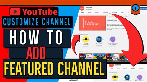 how to feature something on youtube chanel|how to add another channel to youtube.